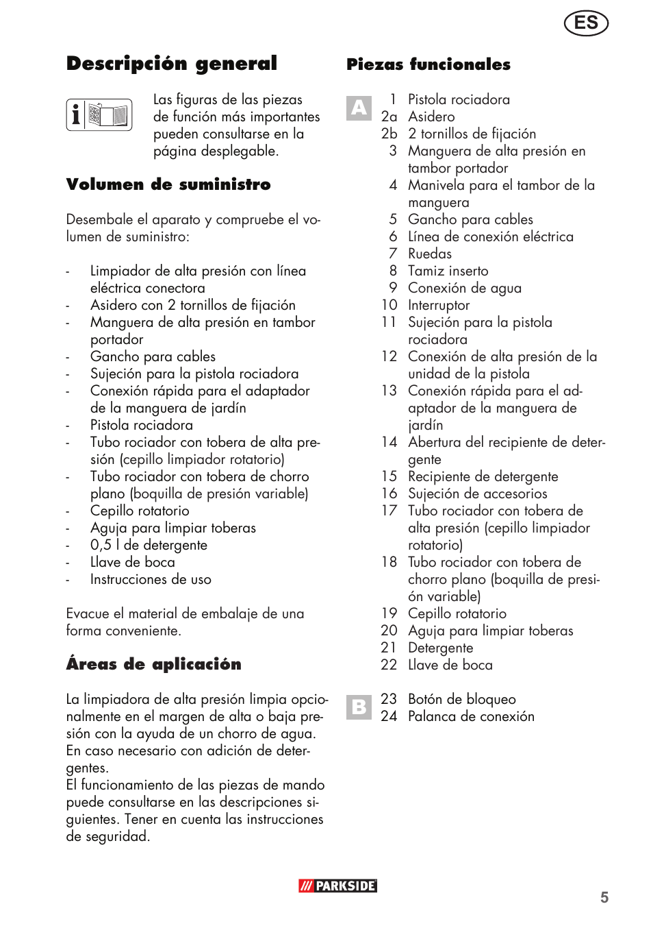 Descripción general | Parkside PHD 150 B2 User Manual | Page 5 / 66