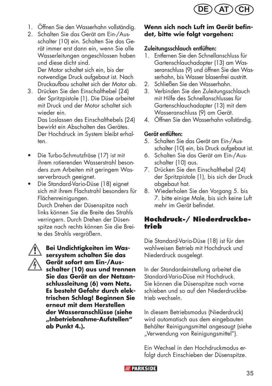 Ch at de | Parkside PHD 150 B2 User Manual | Page 35 / 54