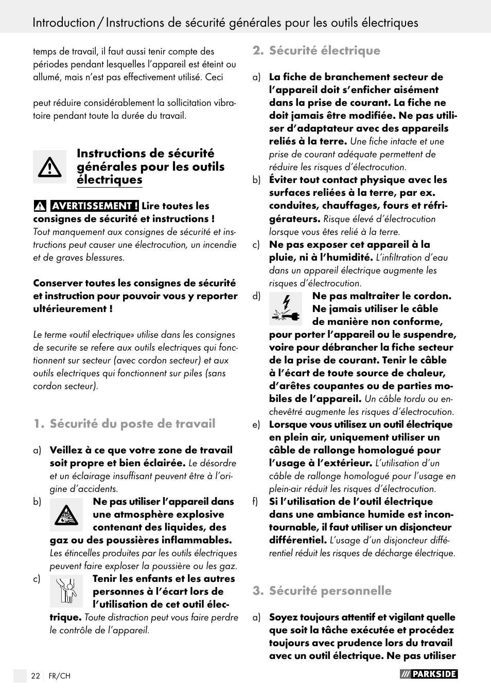 Parkside PFBS 9.6 A1 User Manual | Page 22 / 60
