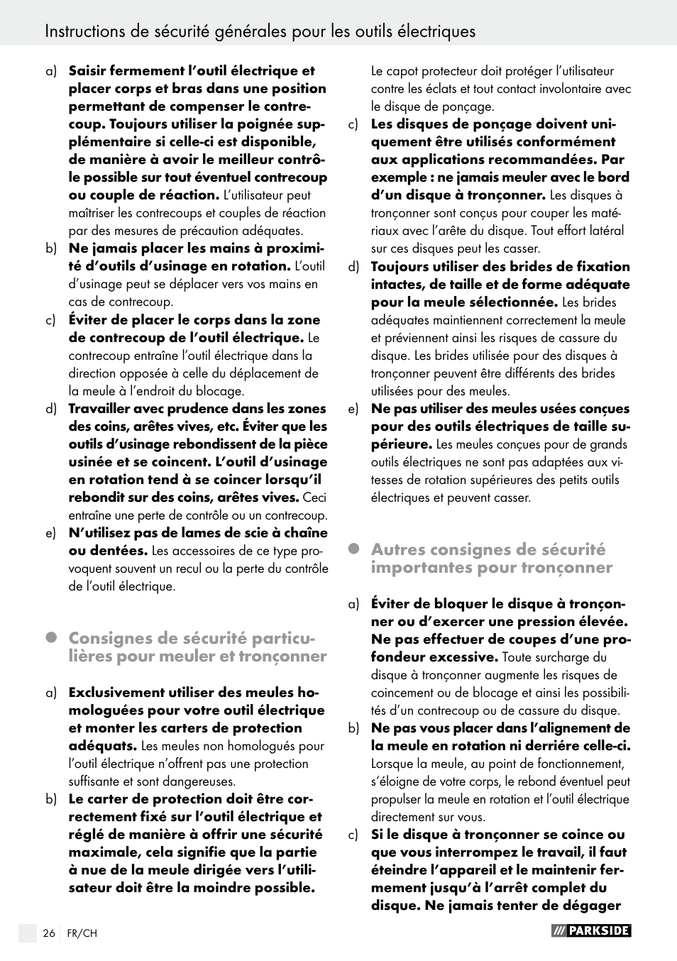 Parkside PFBS 9.6 A1 User Manual | Page 26 / 60