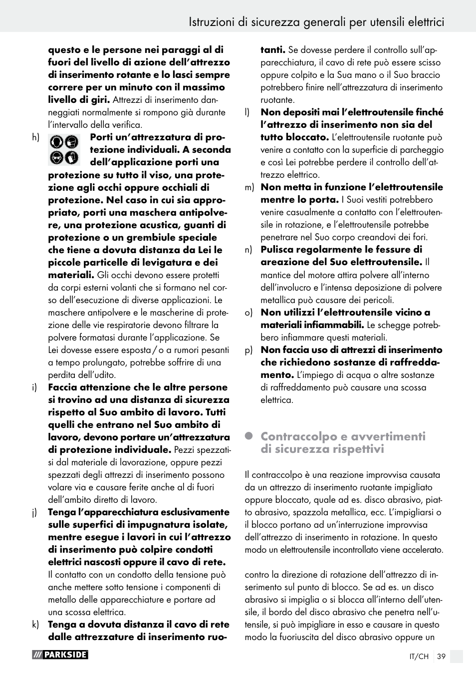 Parkside PFBS 9.6 A1 User Manual | Page 39 / 60