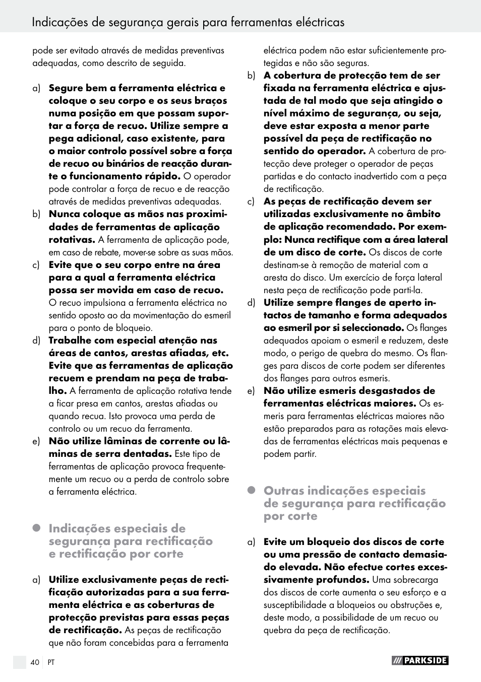 Parkside PFBS 9.6 A1 User Manual | Page 40 / 75