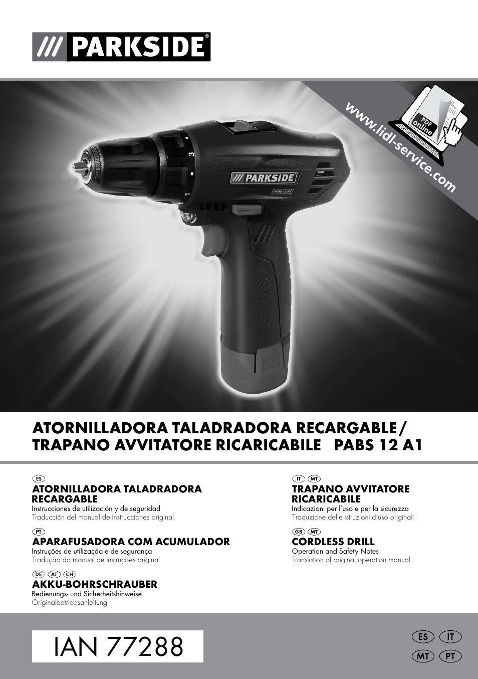 Parkside PABS 12 A1 User Manual | 55 pages