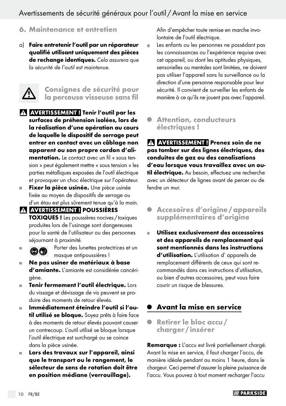 Parkside PABS 12 A1 User Manual | Page 10 / 45