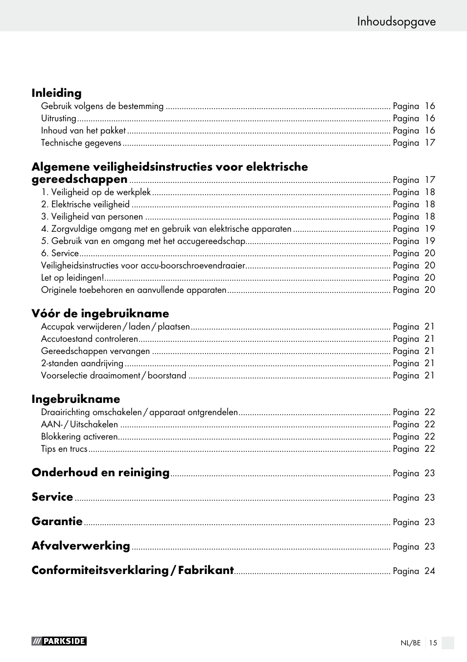 Parkside PABS 12 A1 User Manual | Page 15 / 45