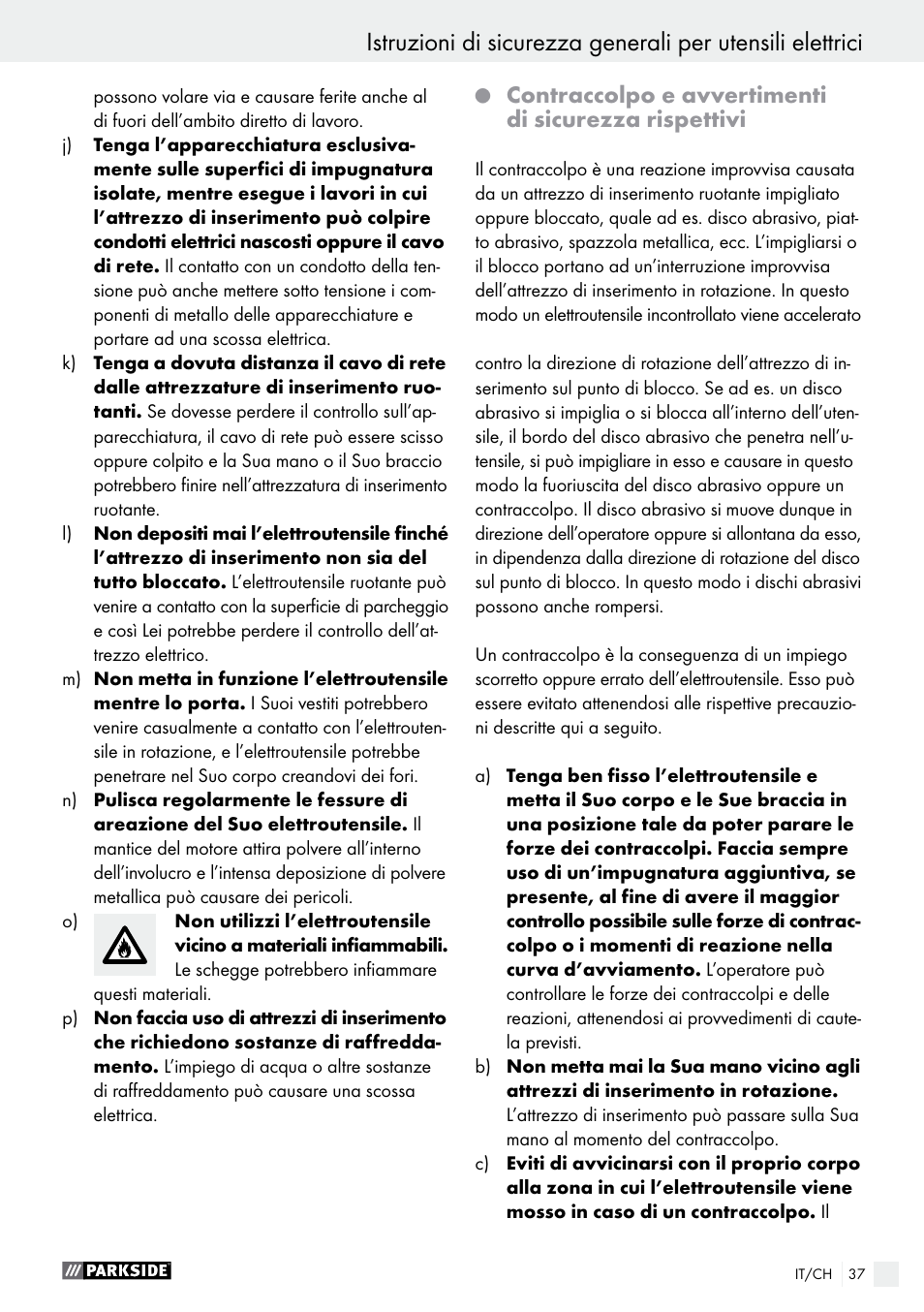 Parkside PMGS 12 B2 User Manual | Page 37 / 57