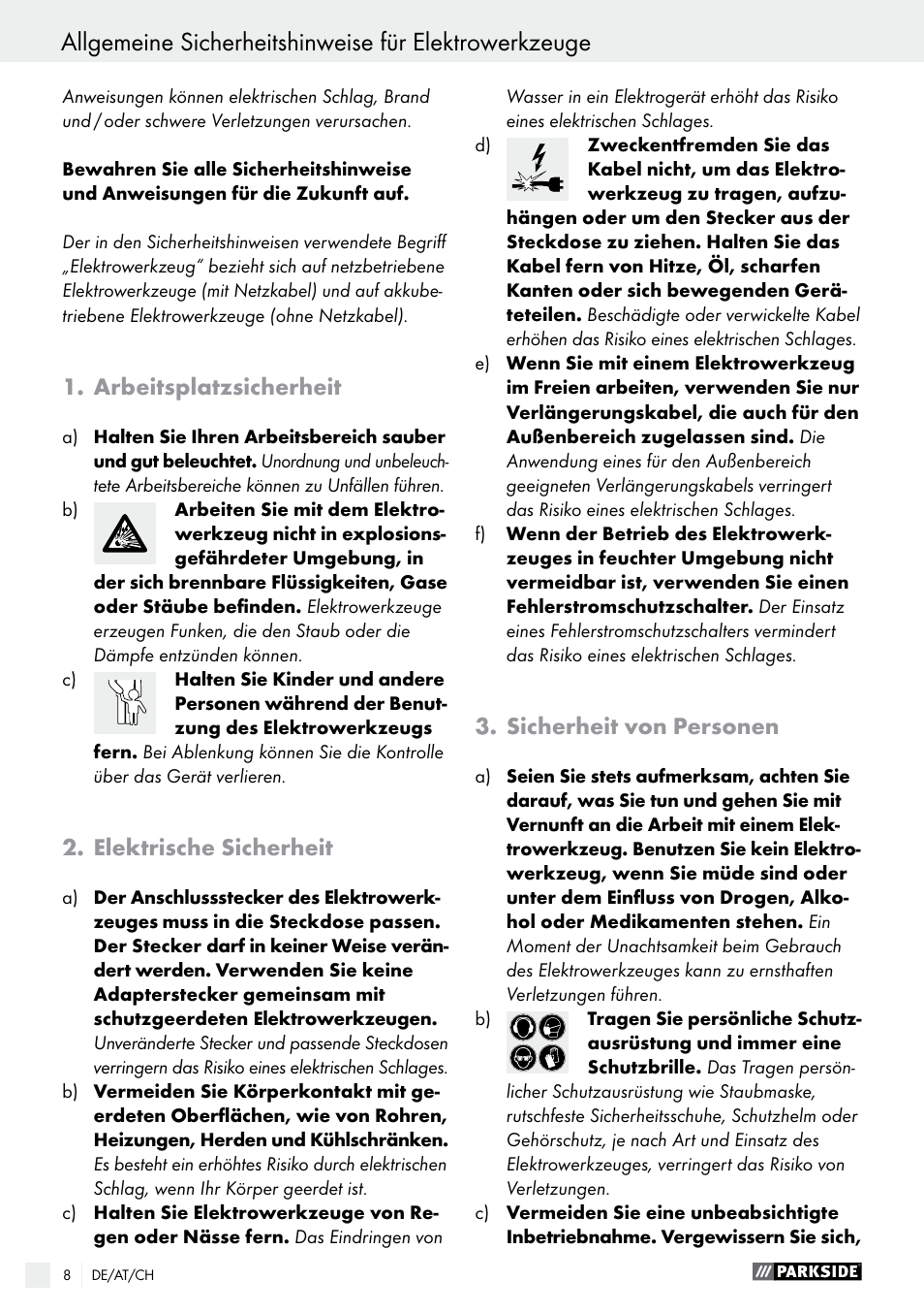 Parkside PMGS 12 B2 User Manual | Page 8 / 57