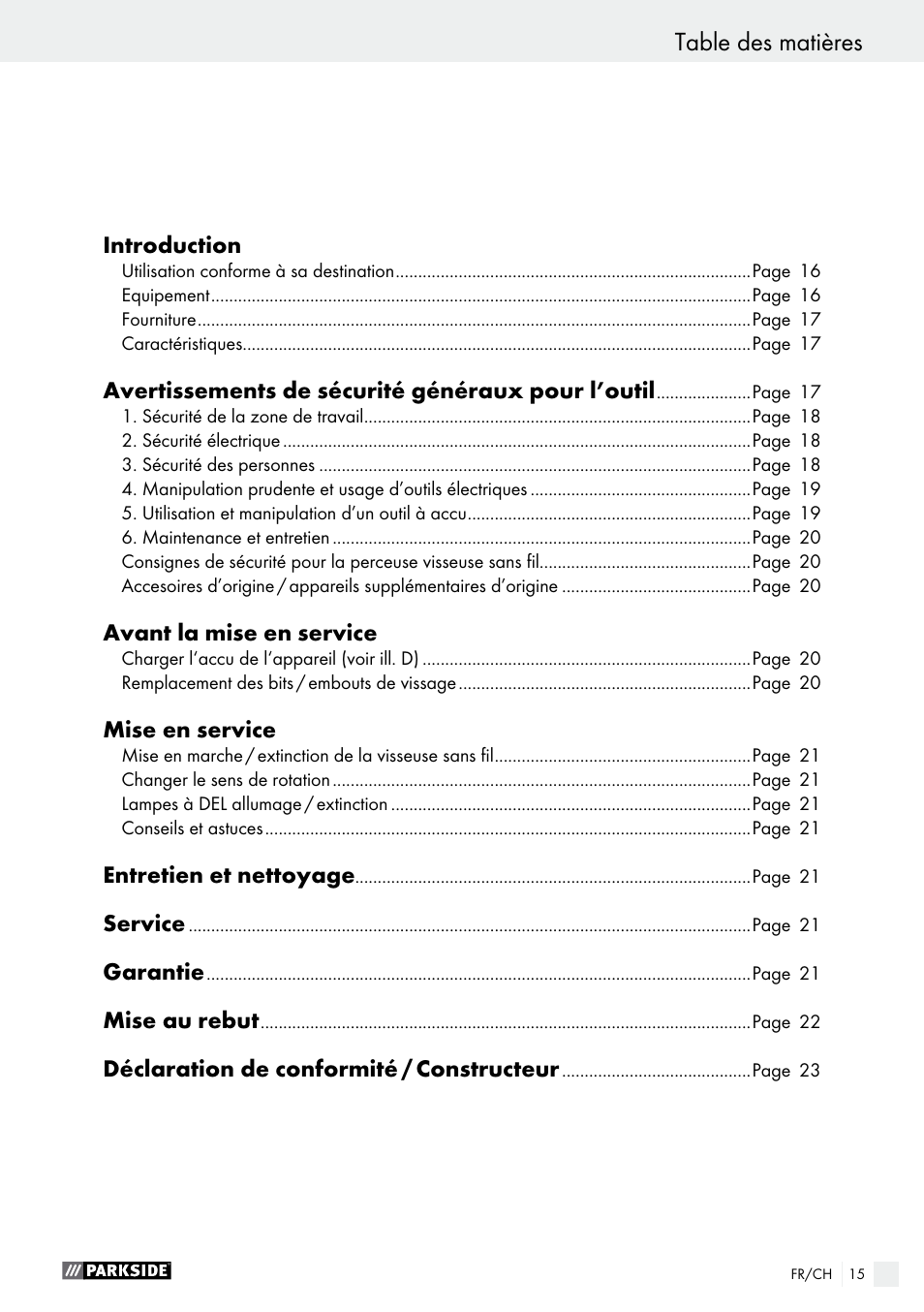 Parkside PAS 3.6 A1 User Manual | Page 15 / 43