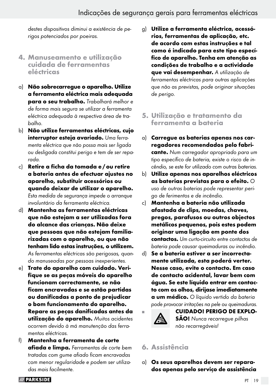 Parkside PAS 3.6 A1 User Manual | Page 19 / 42