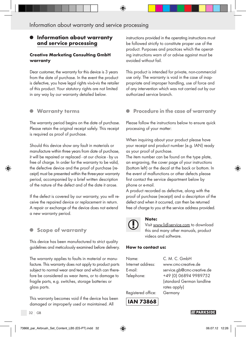 Parkside PABK 60 A1 User Manual | Page 32 / 45