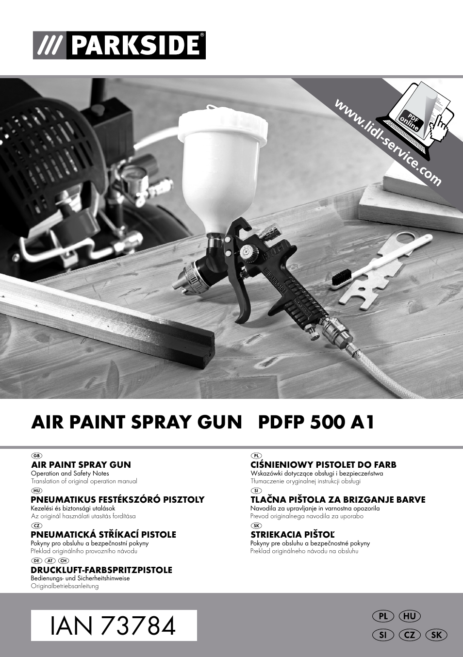 Parkside PDFP 500 A1 User Manual | 61 pages