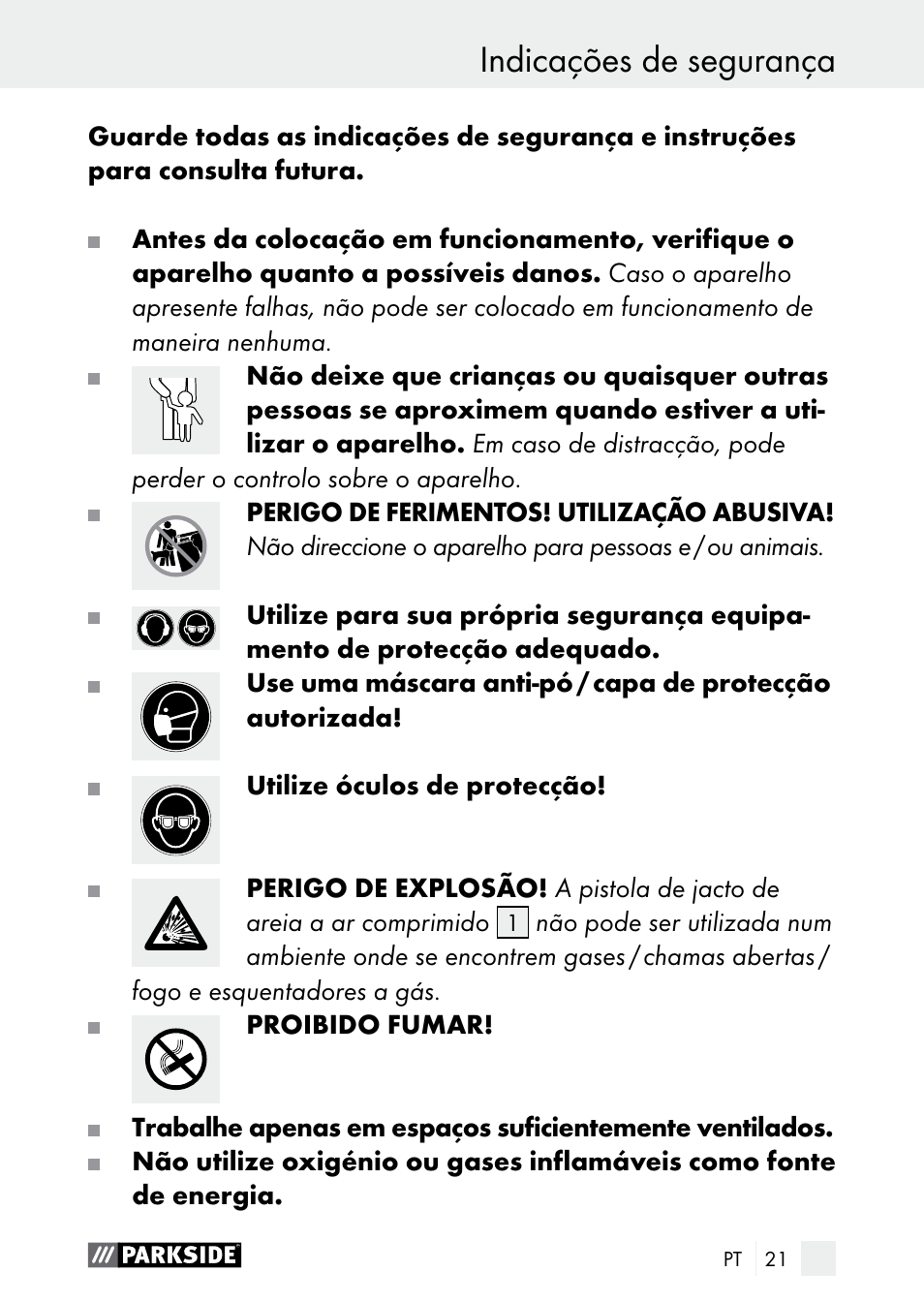 Parkside PDSP 1000 A1 User Manual | Page 21 / 53