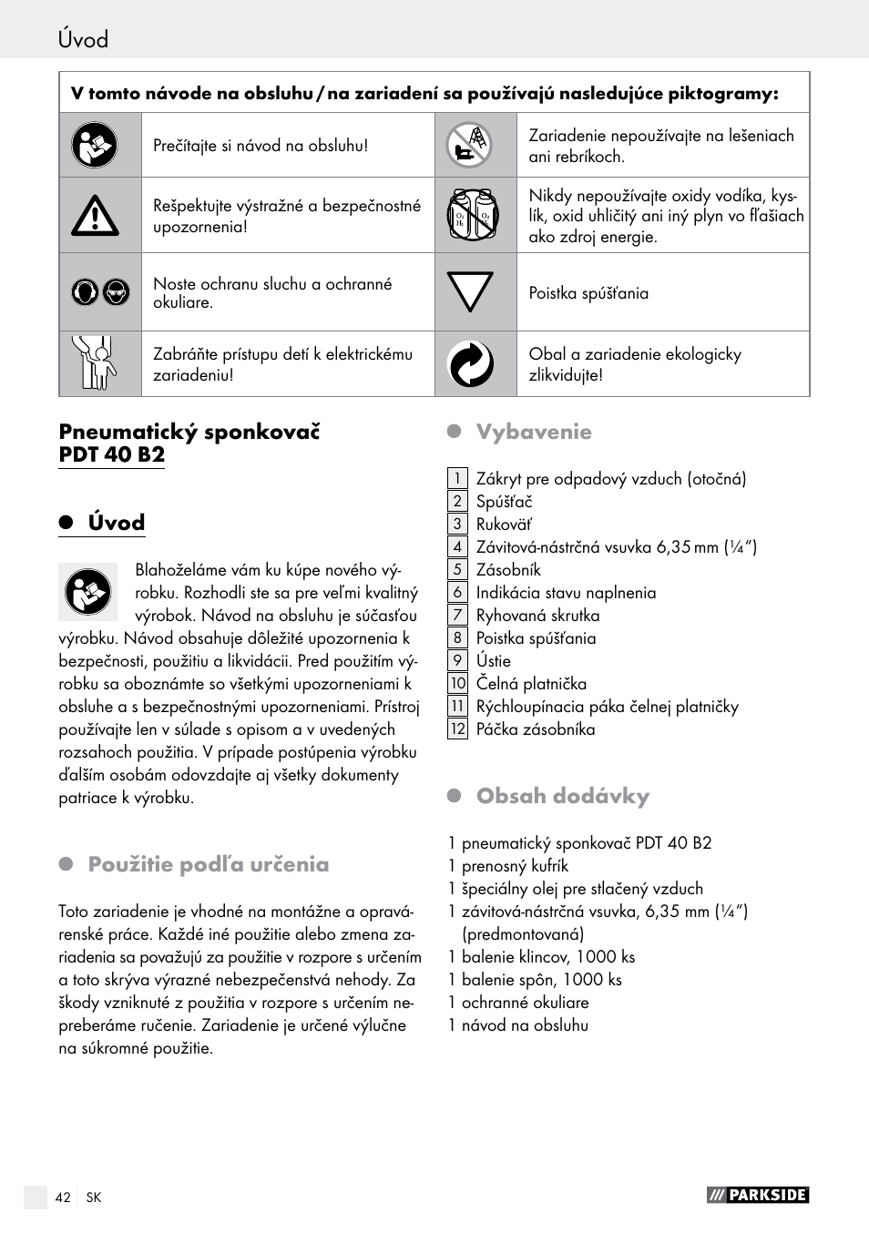 Parkside PDT 40 B2 User Manual | Page 42 / 57