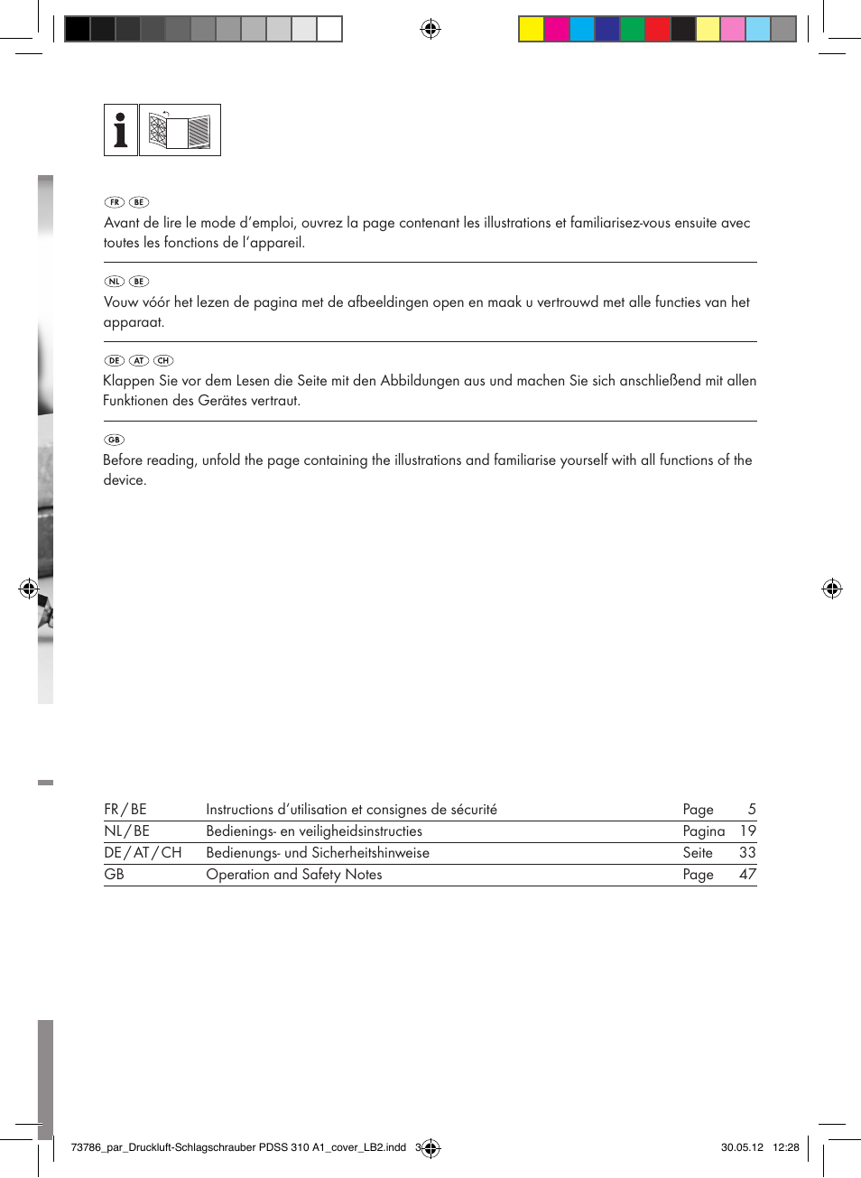 Parkside PDSS 310 A1 User Manual | Page 2 / 59