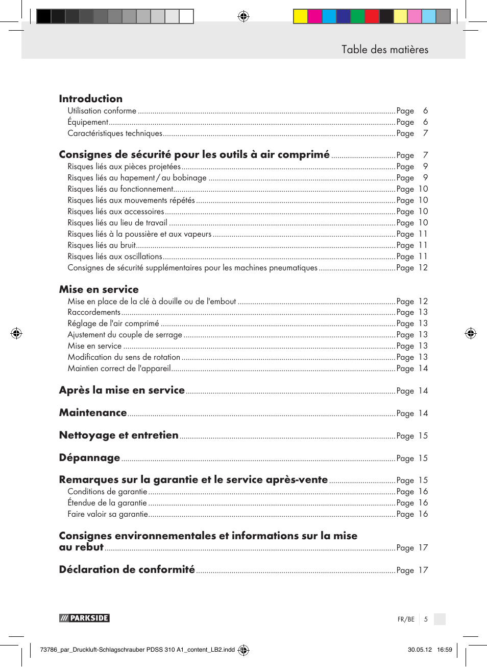 Parkside PDSS 310 A1 User Manual | Page 5 / 59