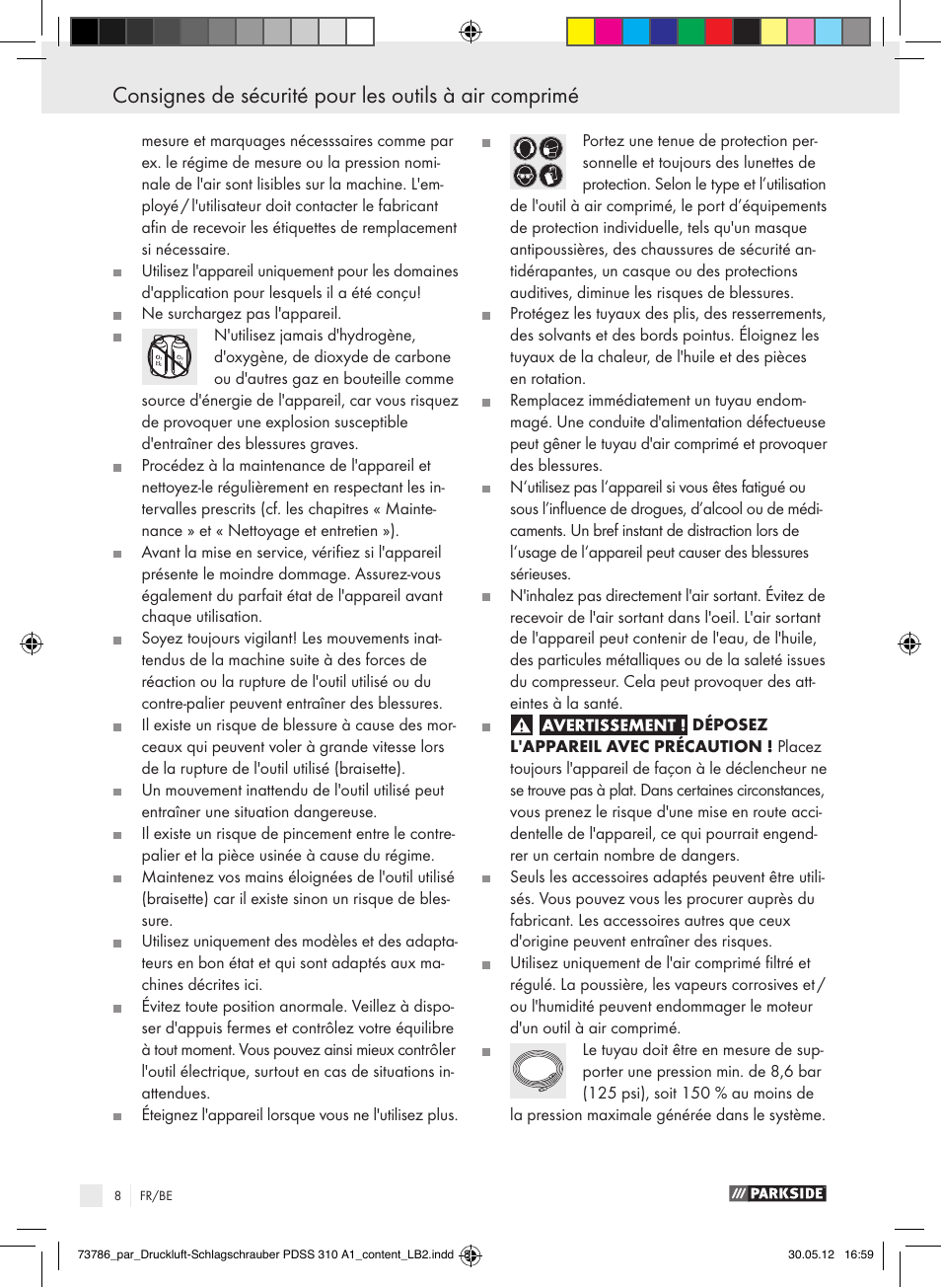 Parkside PDSS 310 A1 User Manual | Page 8 / 59