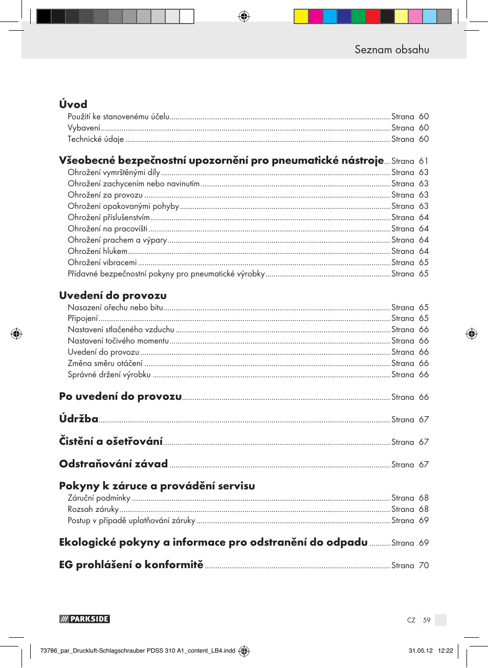 Parkside PDSS 310 A1 User Manual | Page 59 / 98