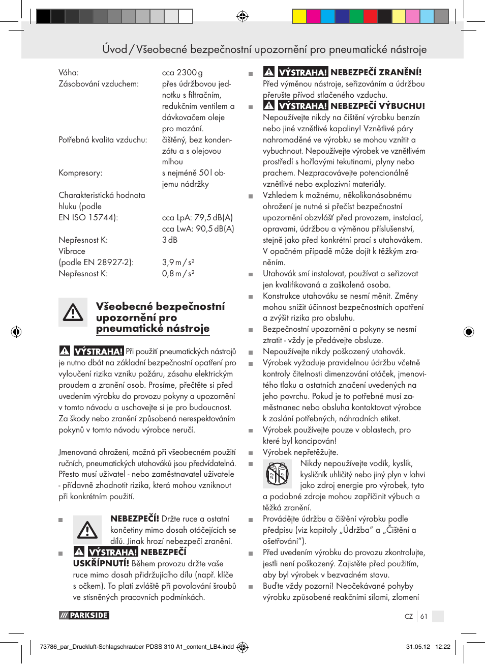 Parkside PDSS 310 A1 User Manual | Page 61 / 98