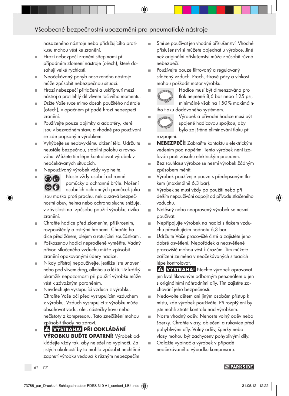 Parkside PDSS 310 A1 User Manual | Page 62 / 98