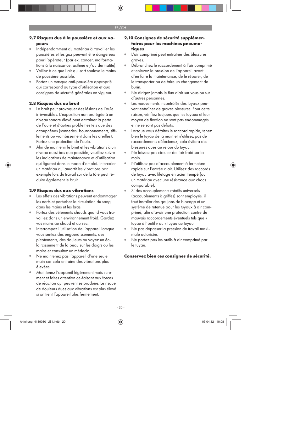 Parkside PDMH 4500 A2 User Manual | Page 20 / 62