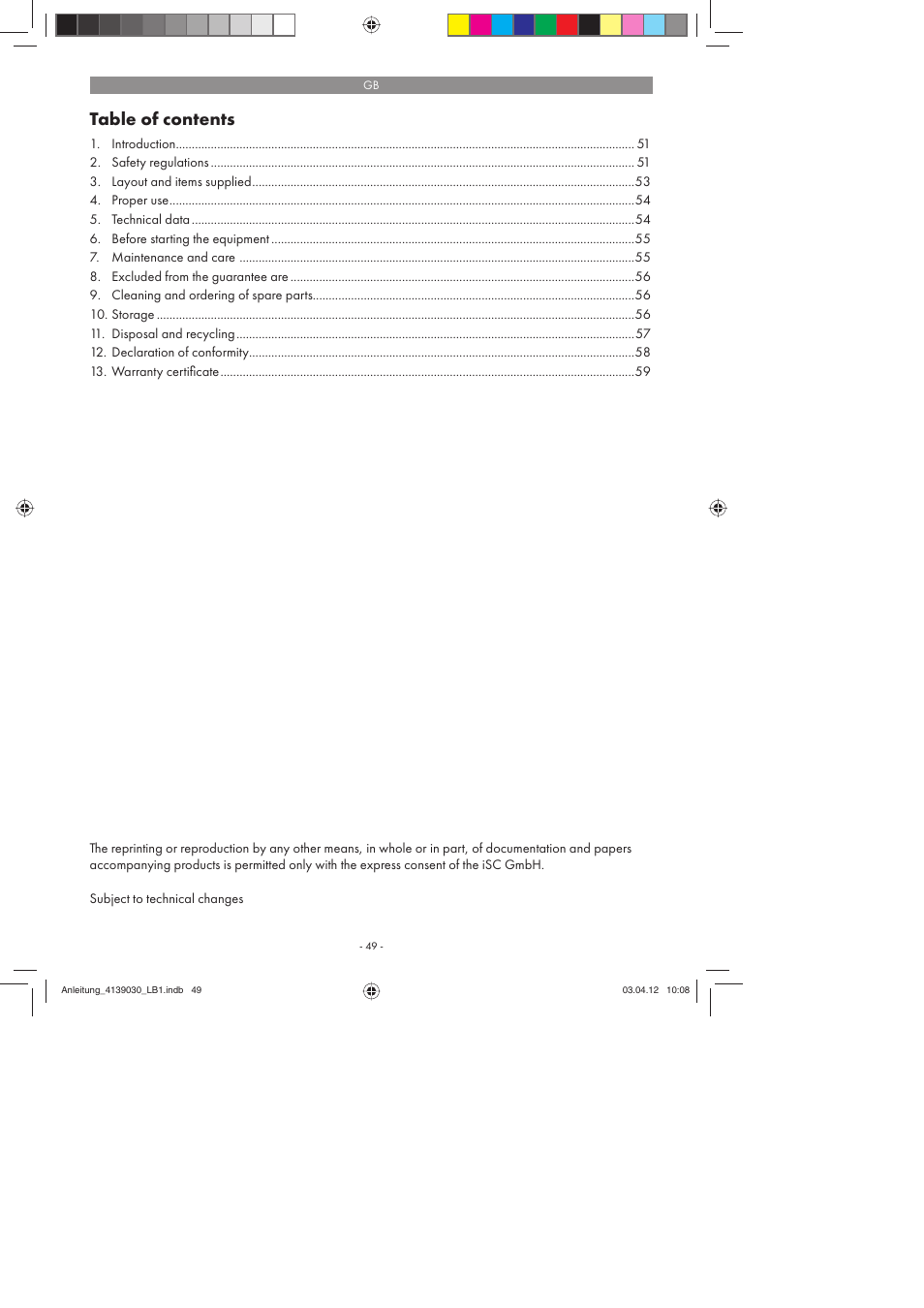 Parkside PDMH 4500 A2 User Manual | Page 49 / 62