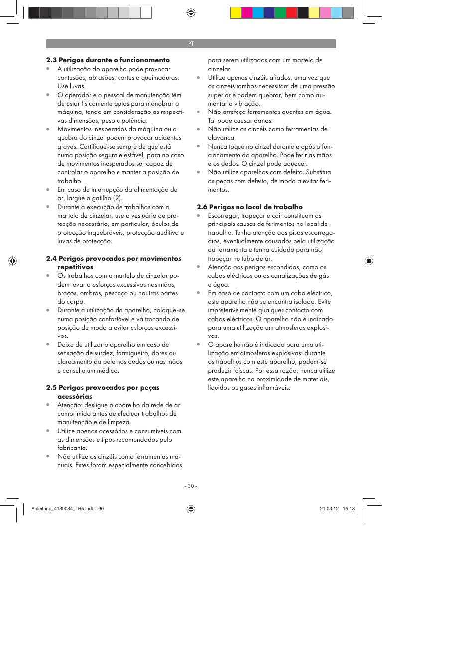 Parkside PDMH 4500 A2 User Manual | Page 30 / 62
