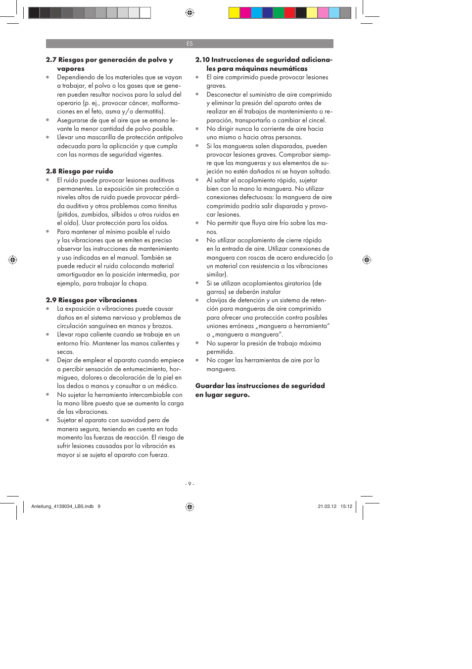 Parkside PDMH 4500 A2 User Manual | Page 9 / 62