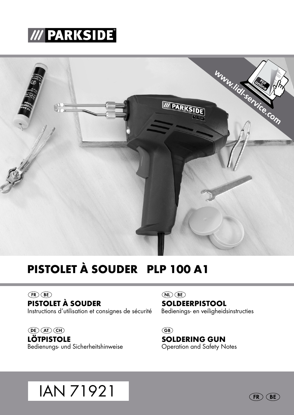 Parkside PLP 100 A1 User Manual | 60 pages