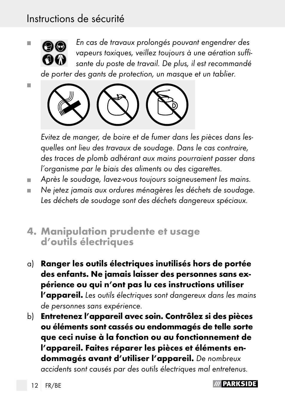 Parkside PLP 100 A1 User Manual | Page 12 / 60