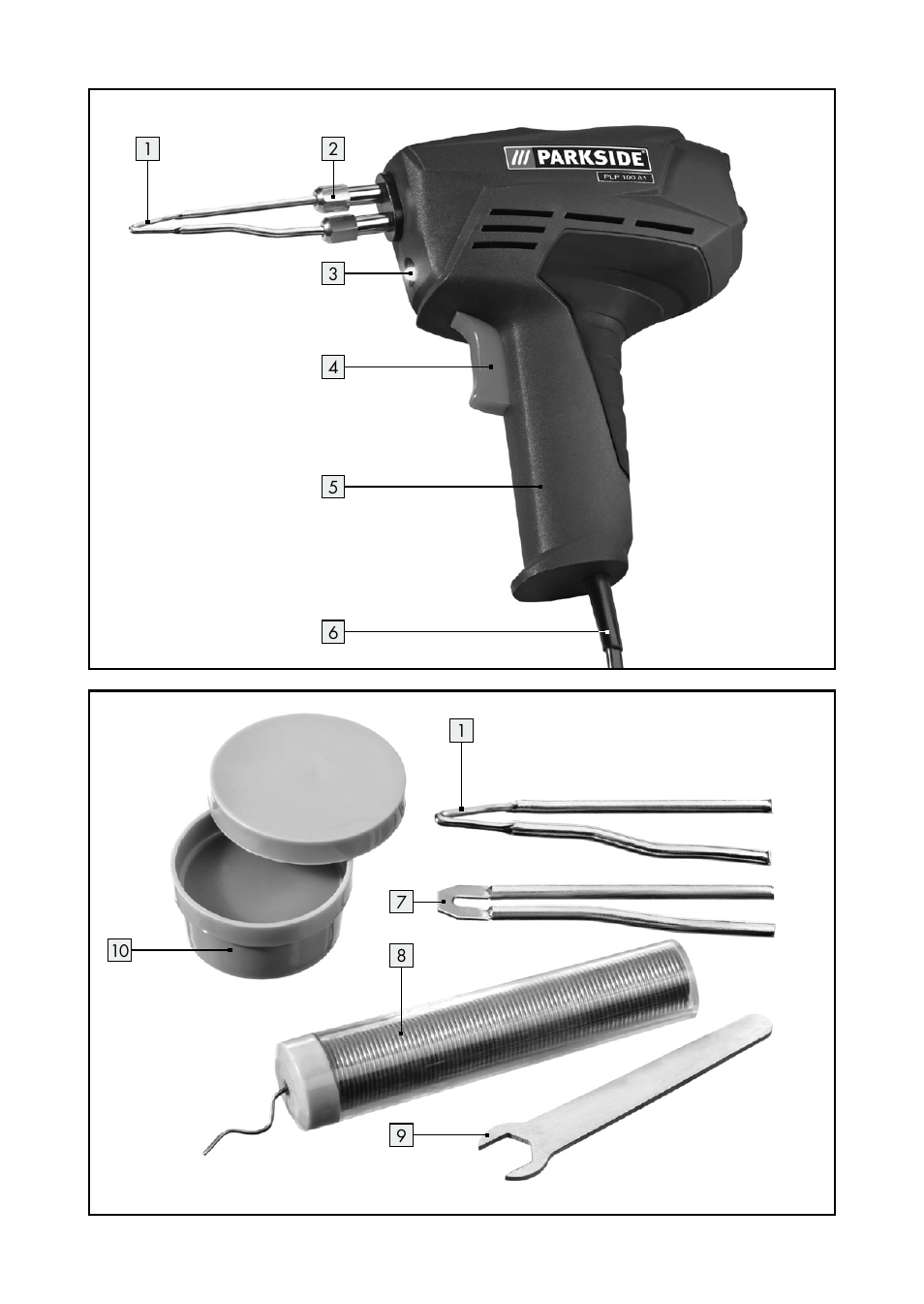 Parkside PLP 100 A1 User Manual | Page 3 / 60