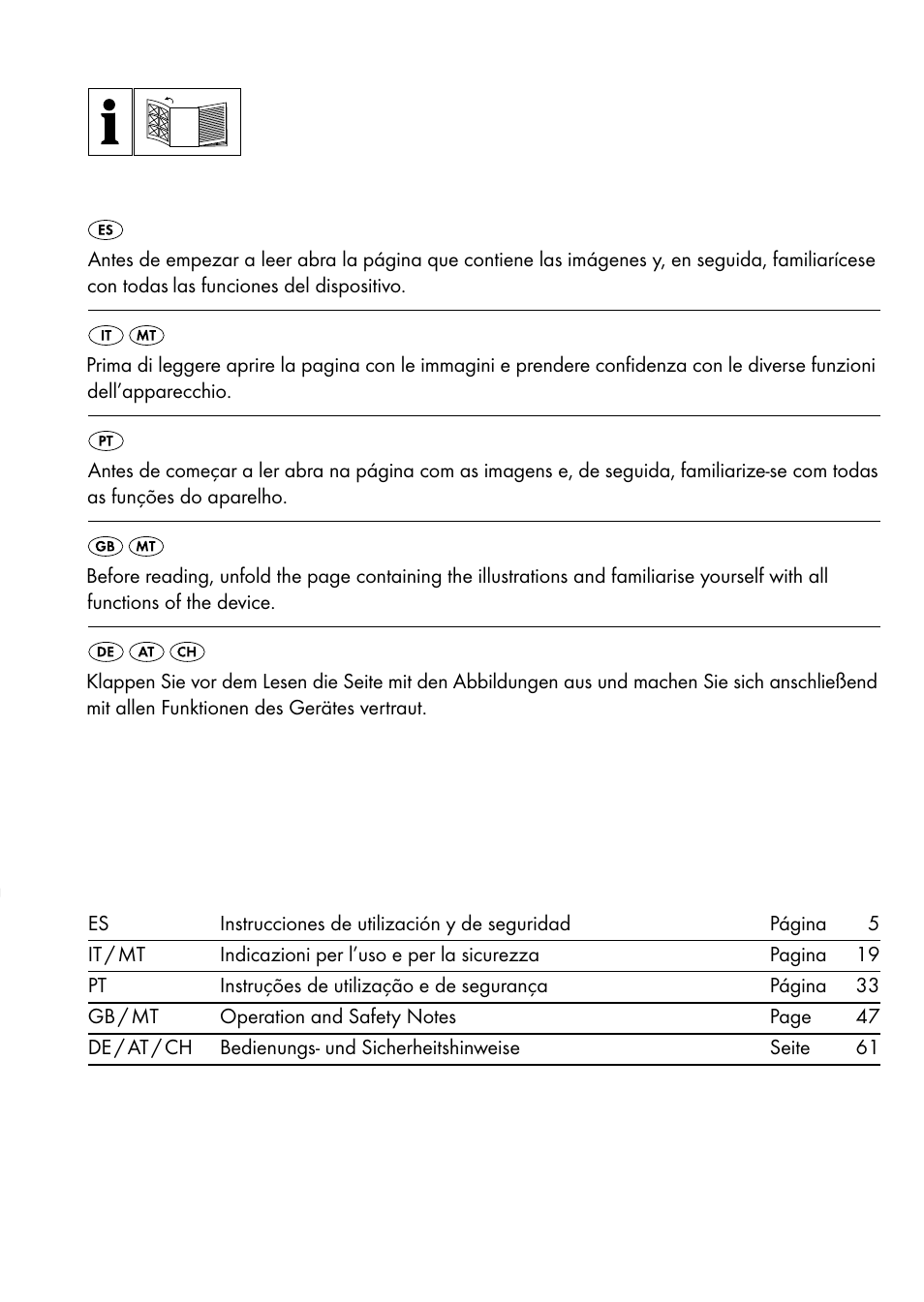 Parkside PLP 100 A1 User Manual | Page 2 / 75