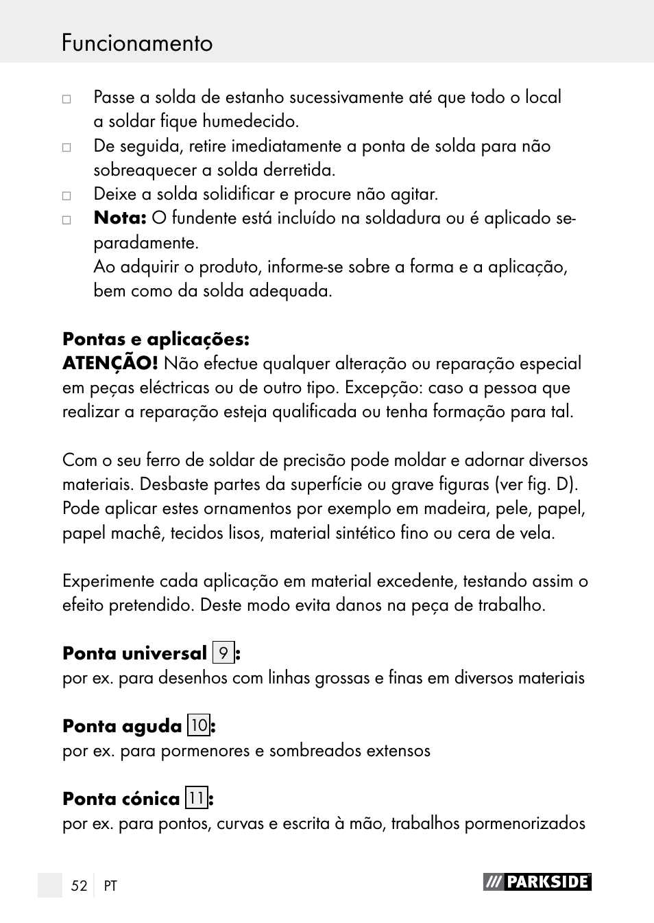 Parkside PLBS 30 A1 User Manual | Page 52 / 90