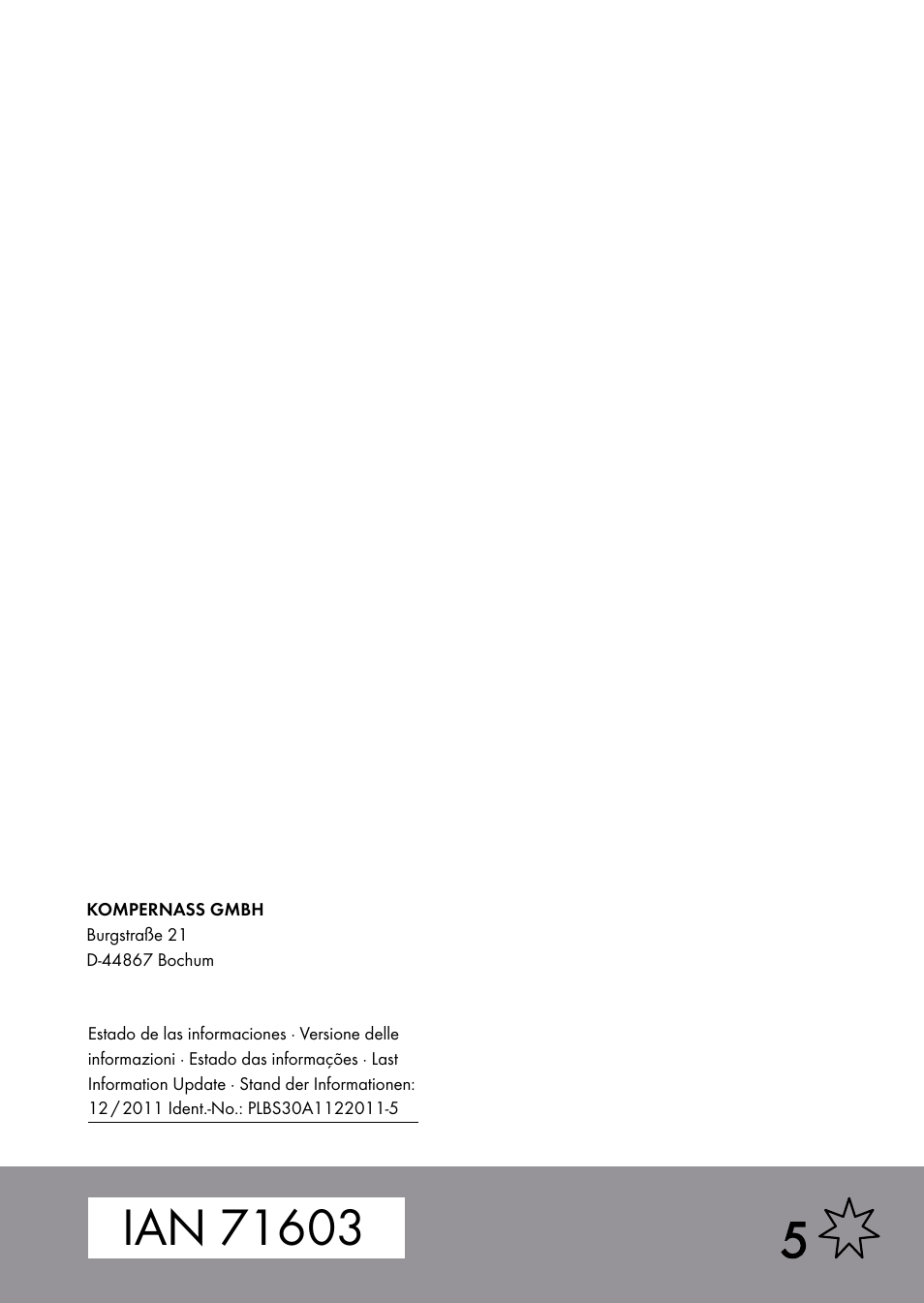 Parkside PLBS 30 A1 User Manual | Page 90 / 90