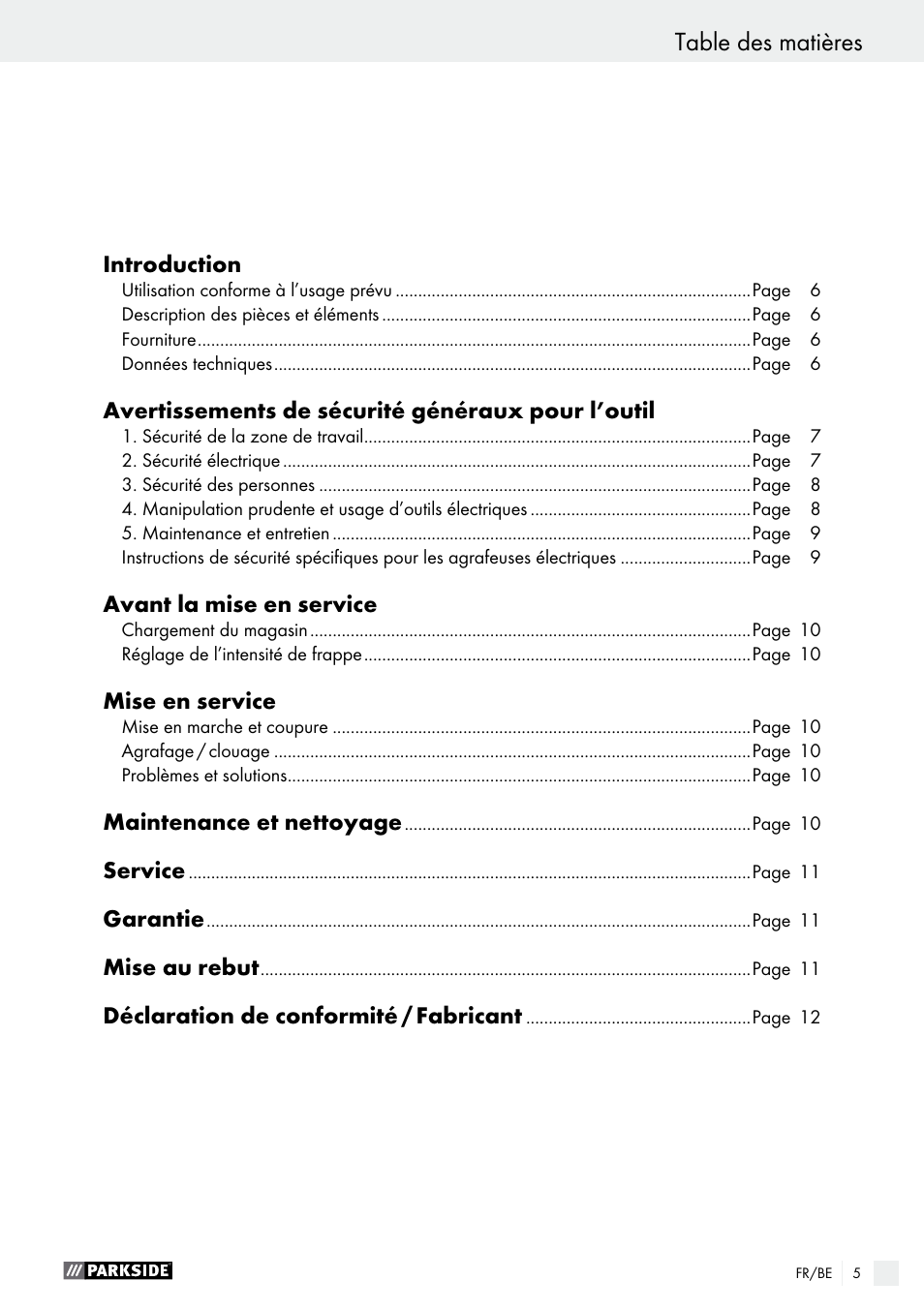 Parkside PET 25 A1 User Manual | Page 5 / 37