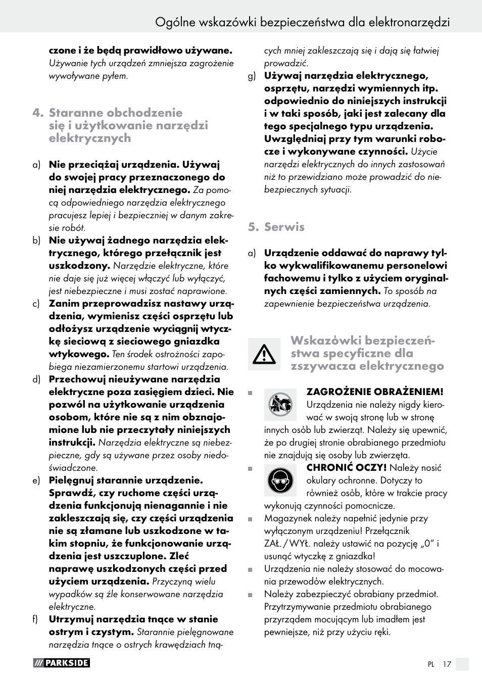 Parkside PET 25 A1 User Manual | Page 17 / 45