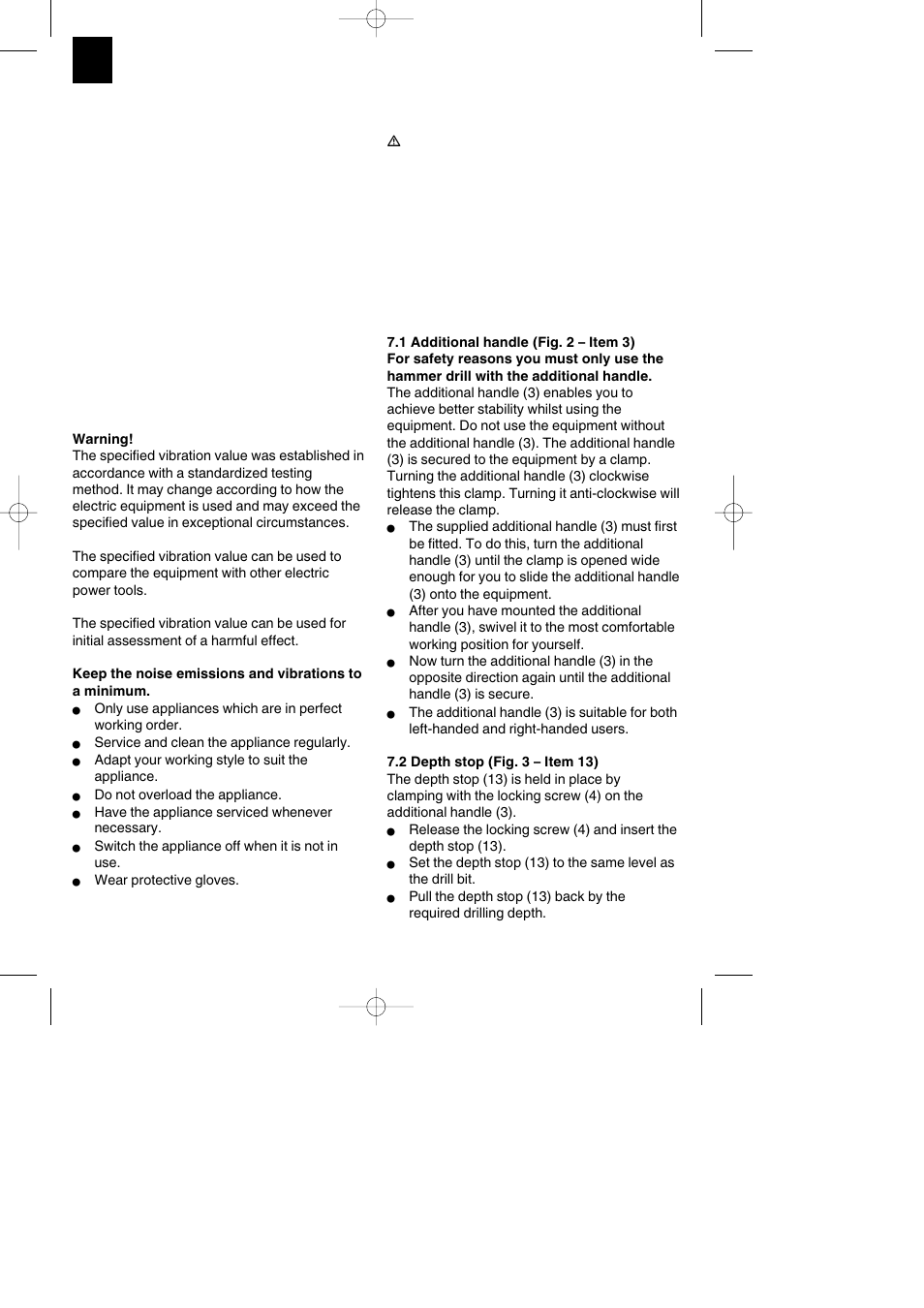 Before starting the equipment | Parkside PBH 1100 A1 User Manual | Page 12 / 32