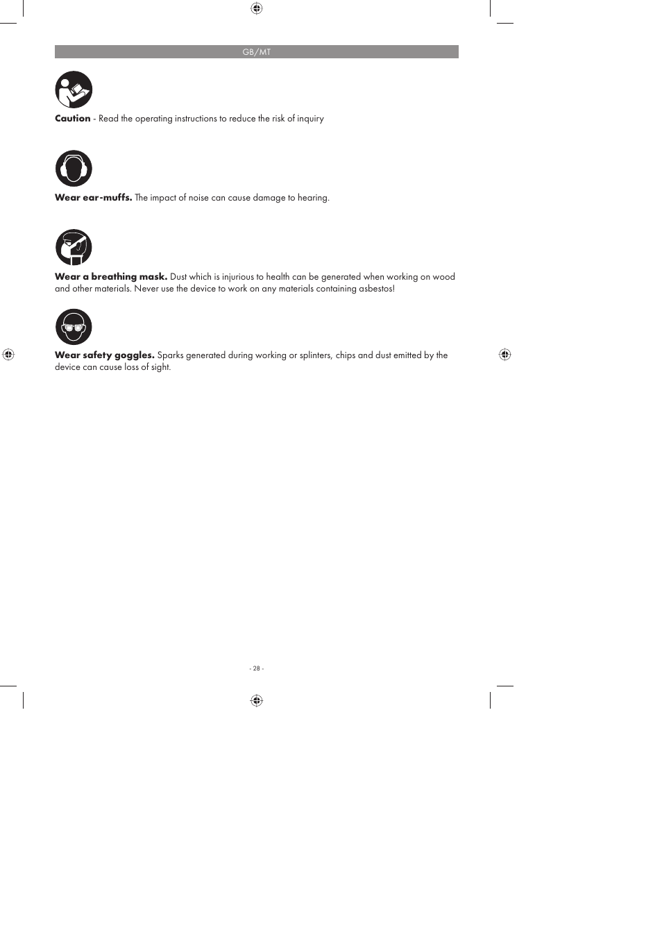 Parkside PFMR 1400 A1 User Manual | Page 28 / 50