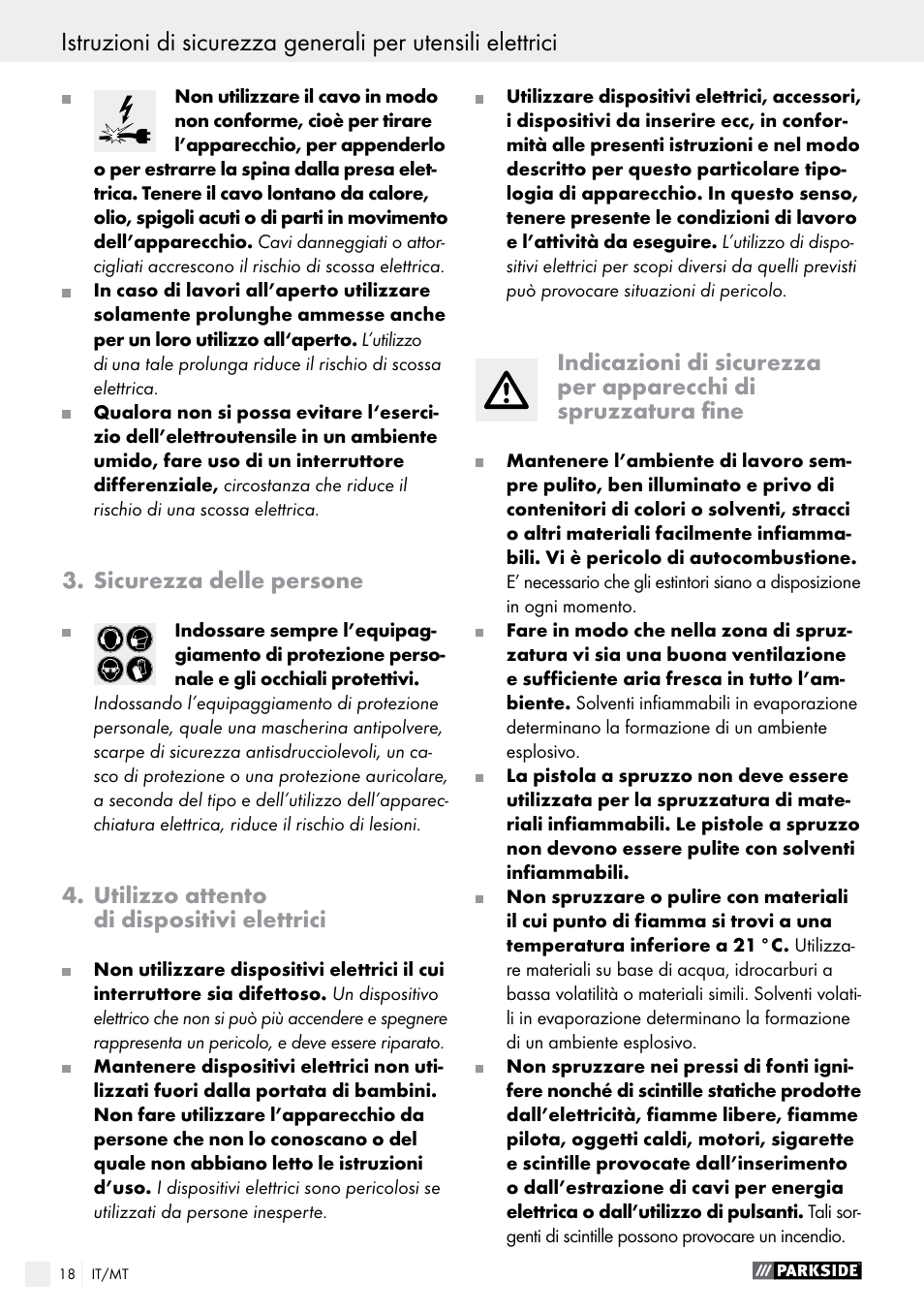 Parkside PFS 280 A1 User Manual | Page 18 / 52