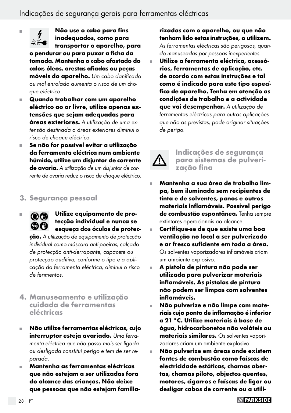 Parkside PFS 280 A1 User Manual | Page 28 / 52