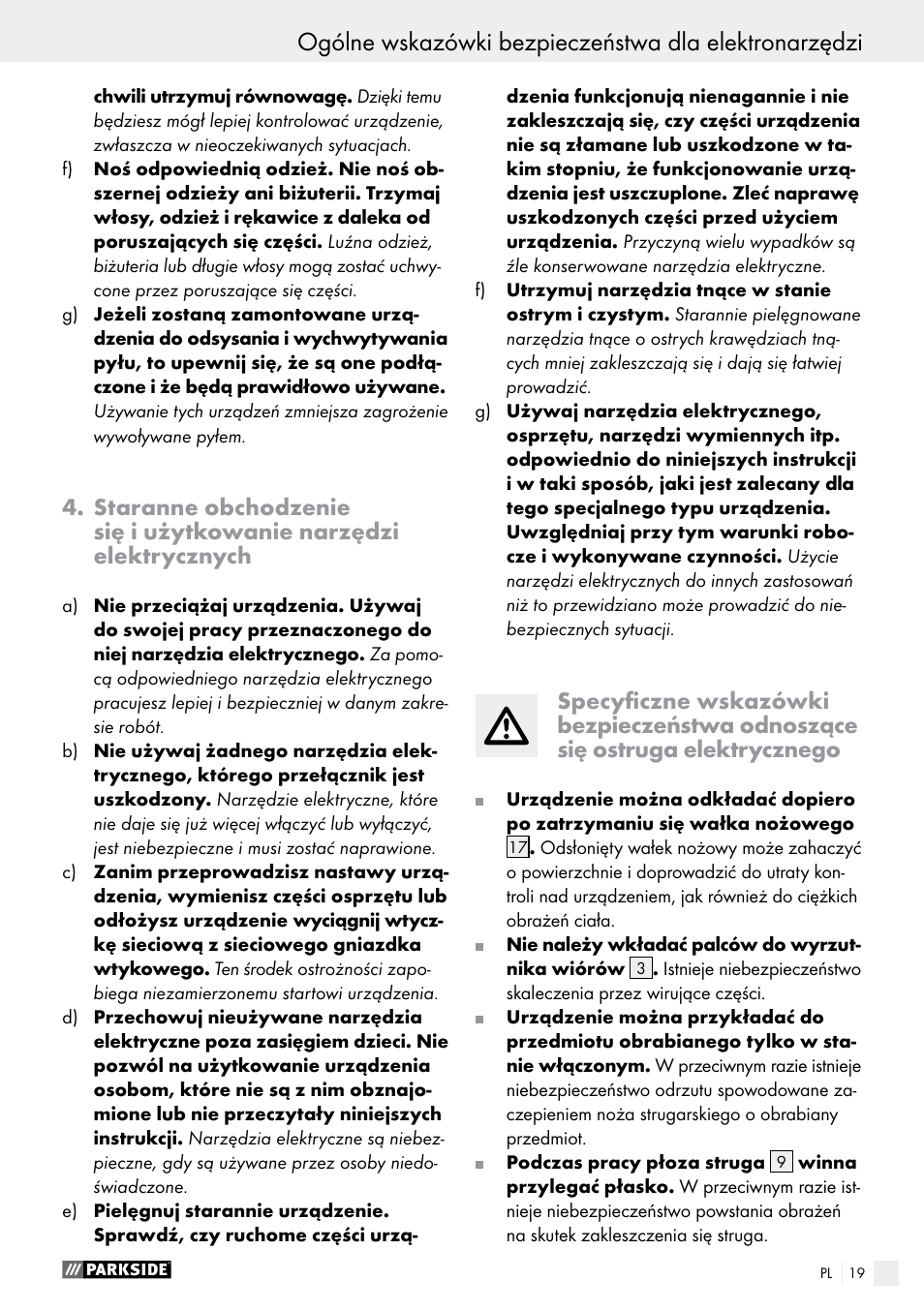 Parkside PEH 30 A1 User Manual | Page 19 / 75