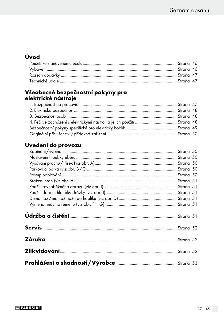 Parkside PEH 30 A1 User Manual | Page 45 / 75