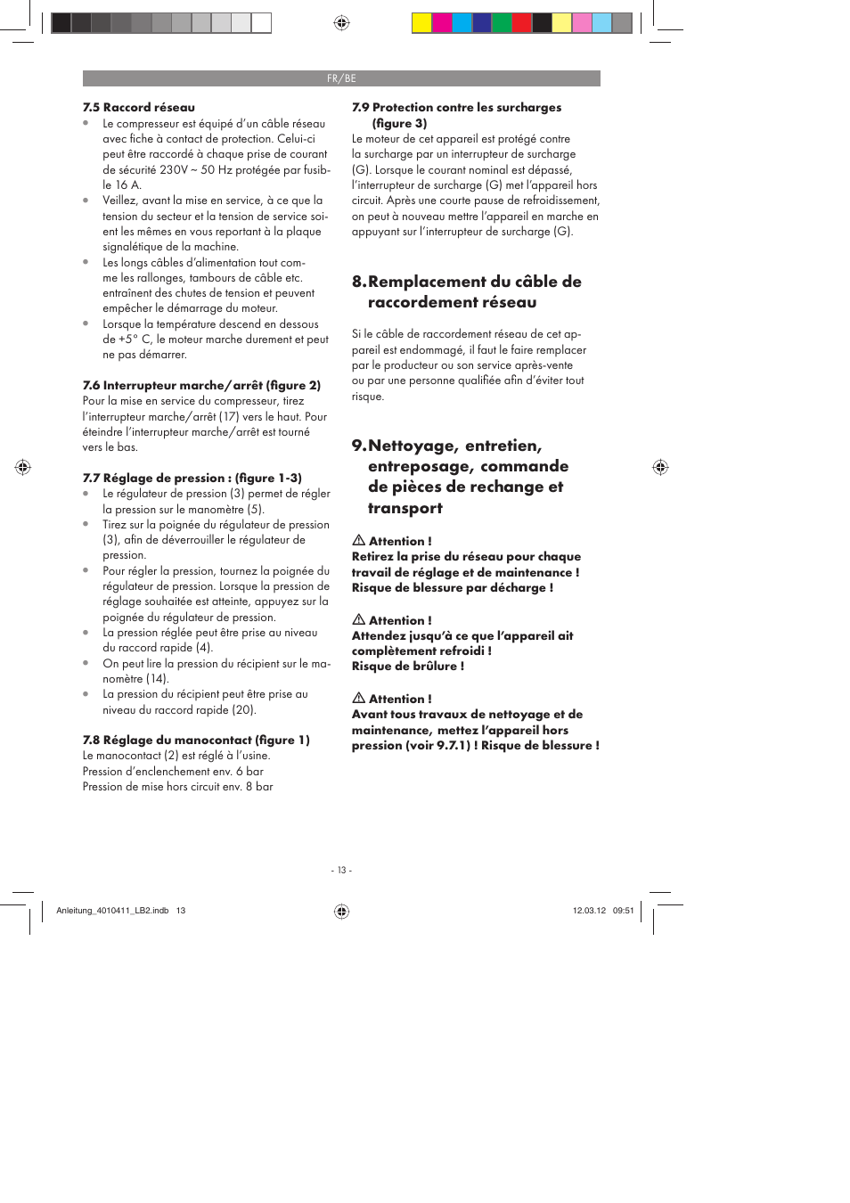 Remplacement du câble de raccordement réseau | Parkside PKO 400 A1 User Manual | Page 13 / 62
