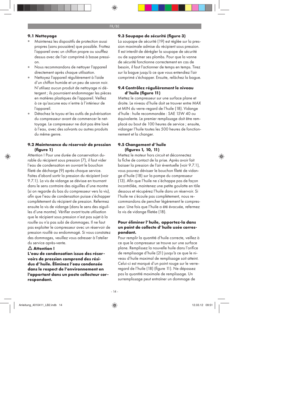 Parkside PKO 400 A1 User Manual | Page 14 / 62