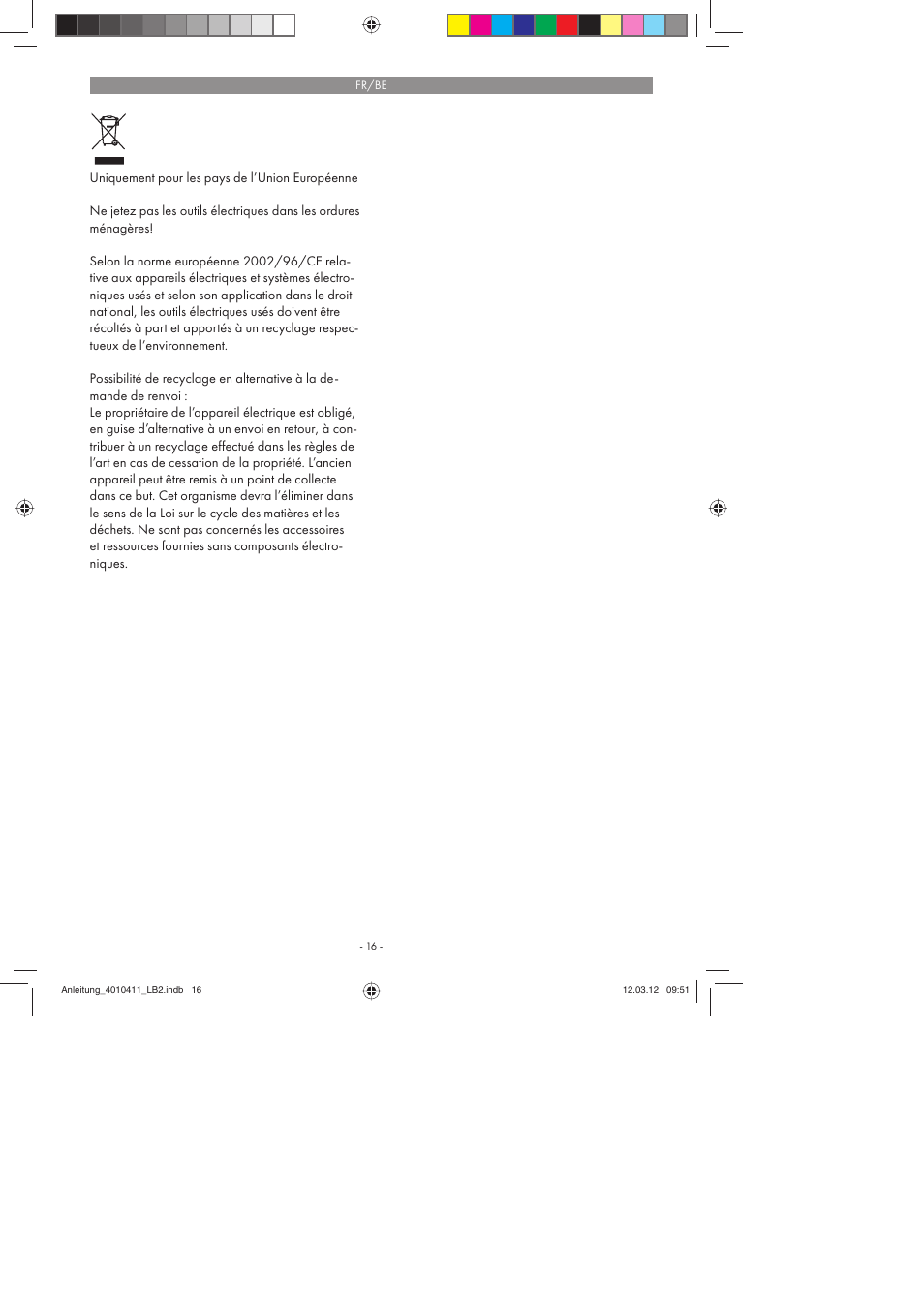 Parkside PKO 400 A1 User Manual | Page 16 / 62