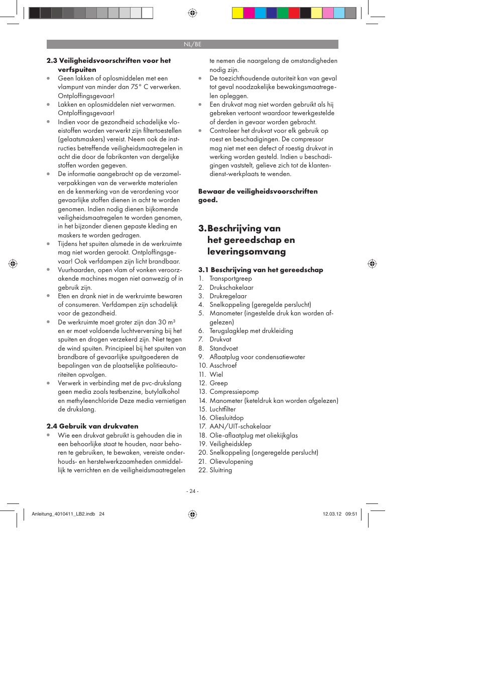 Parkside PKO 400 A1 User Manual | Page 24 / 62