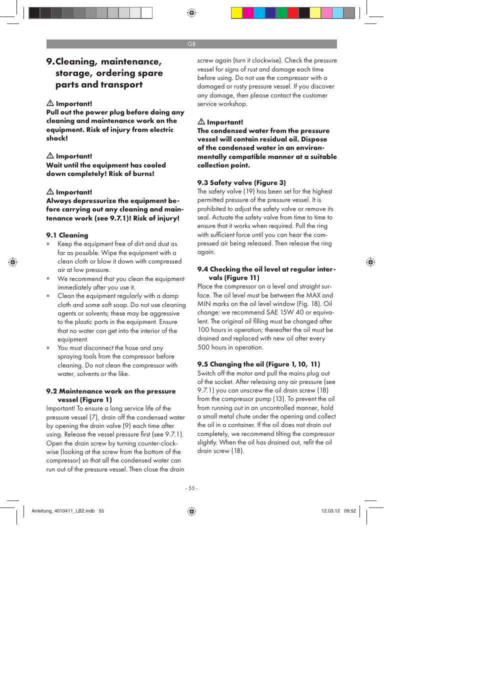 Parkside PKO 400 A1 User Manual | Page 55 / 62