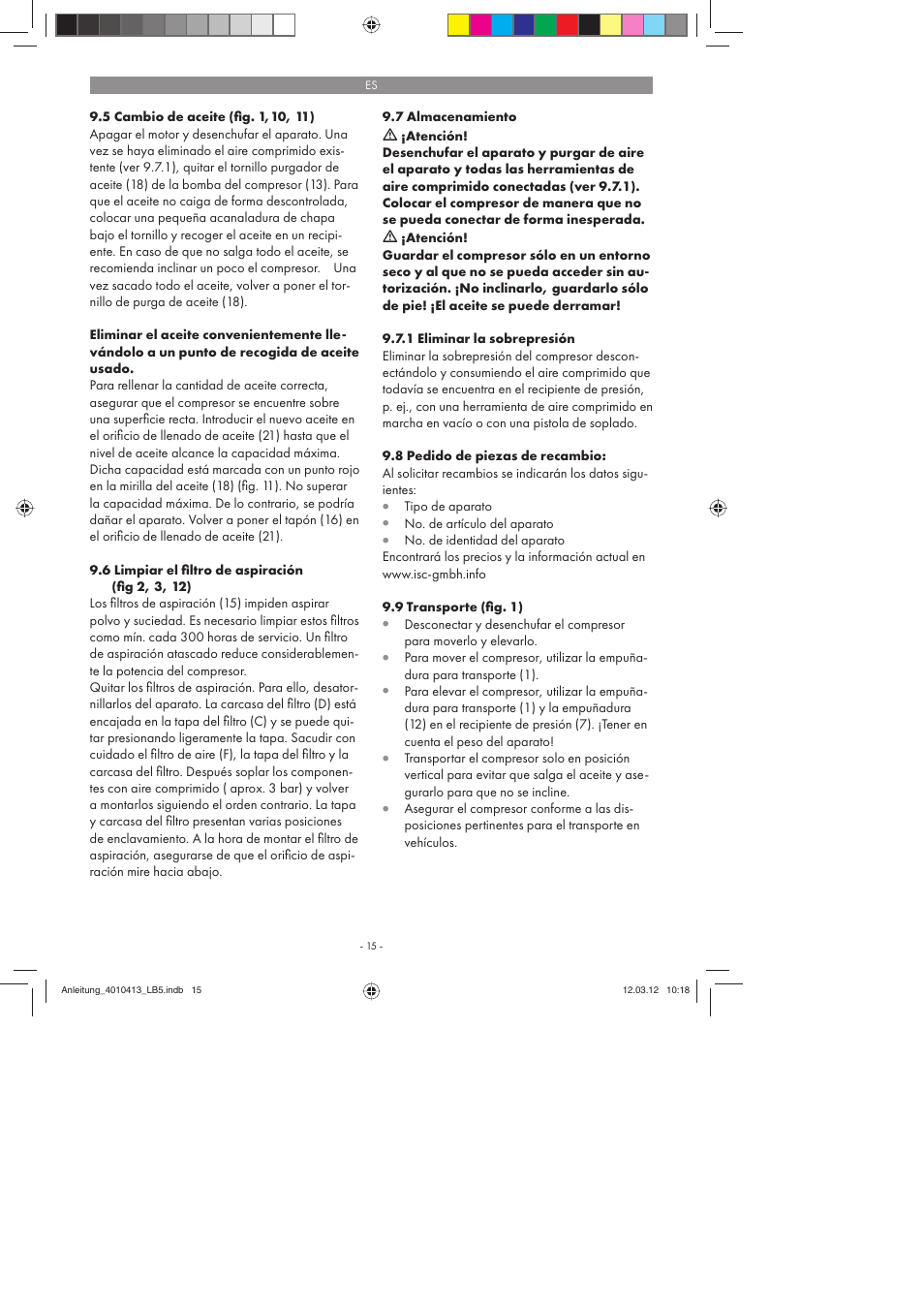 Parkside PKO 400 A1 User Manual | Page 15 / 78