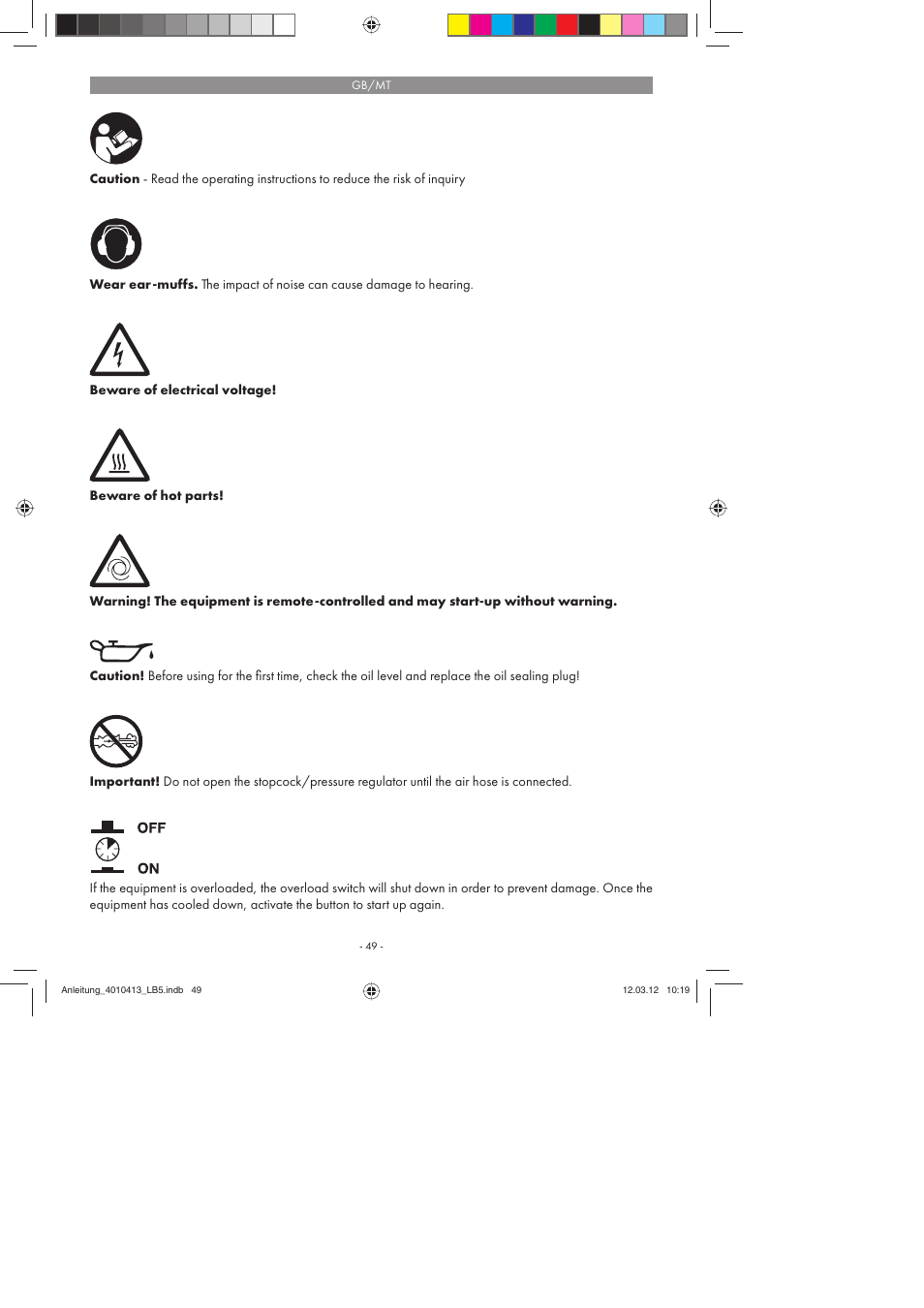 Parkside PKO 400 A1 User Manual | Page 49 / 78