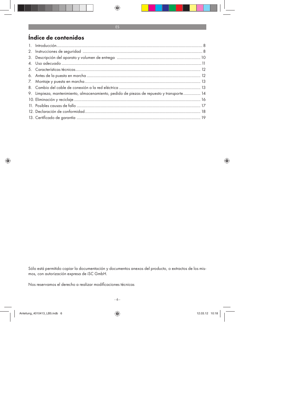 Parkside PKO 400 A1 User Manual | Page 6 / 78