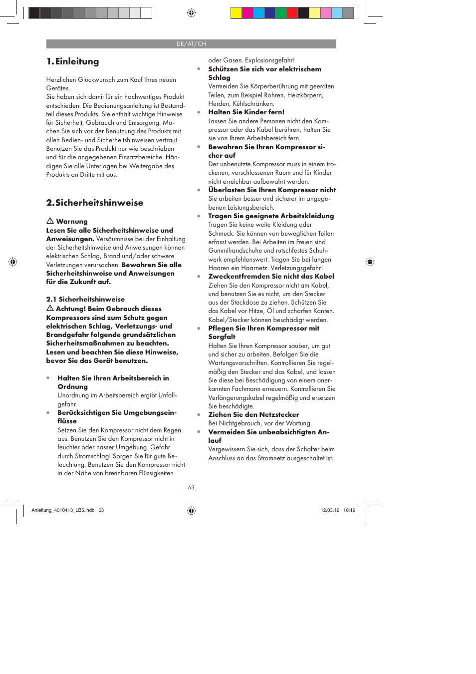 Einleitung, Sicherheitshinweise | Parkside PKO 400 A1 User Manual | Page 63 / 78